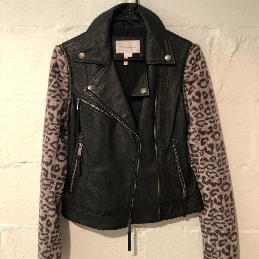 BCBG REAL LEATHER JACKET